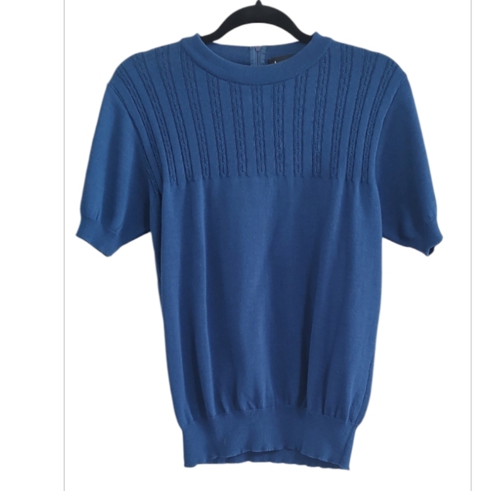 Union Made Blue Short Sleeve Top Size M
